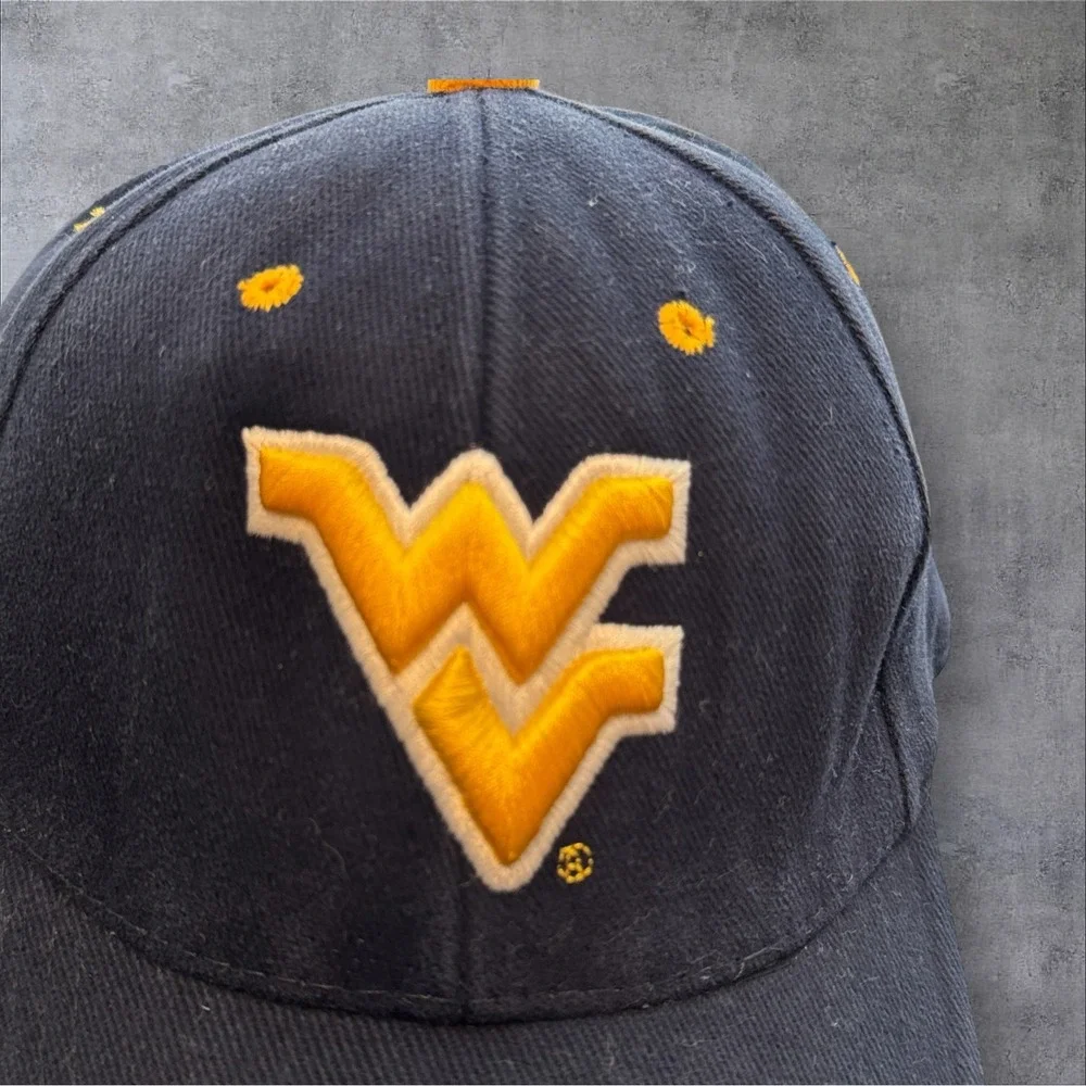 Steve & Barry's West Virginia Mountaineers Hat‎ OSFA Navy Blue Embroidered